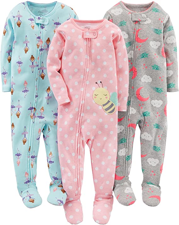 Simple Joys by Carters 3-Piece Snug-fit Cotton Christmas Pajama Set Niños 
